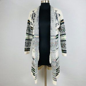 Ophelia Roe Womens Small S Tribal Boho Bohemian Cardigan Sweater